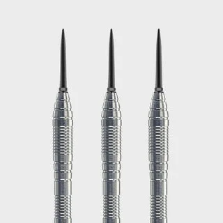 Steel Dart Barrel Tropfen Grip1 V2 - Silber / 21g
