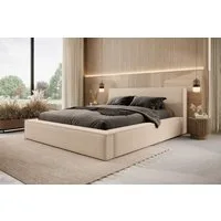 Compleo Polsterbett Designerbett mit Bettkasten MOESIN Bett boucle