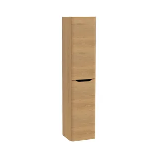 VitrA New Integra Round Hochschrank mit 2 Türen 40 x 37 x 180 cm (BxTxH) Türanschlag Gold,80003 80003