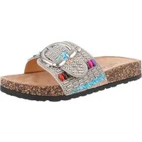 Ital-Design Komfortable Sandalen mit Schick – Ideal für den Sommer Pantolette (89322837) Flach Pantoletten in Beige
