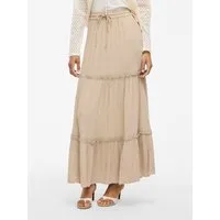 Vila Maxirock VIMESA HW MAXI SKIRT - NOOS mit Rüschen