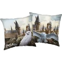 Jerry Fabrics Dekokissen Harry Potter Hedwig 1-Stück 40x40 cm Doppel-Seitig Aufdruck Sofakissen