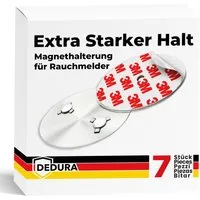 dedura Deckenhalter Rauchmelder Magnethalter 7er Set mit extra starken Klebepads, (7-St)