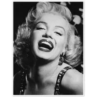 Posterlounge Wandbild Marilyn Monroe Lipstick, Celebrity Collection, erhältlich als Poster, Leinwandbild, Wandsticker oder Acrylglasbild