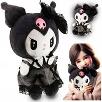 Hello Kitty Plüschfigur Kuschelweiche Kuromi-Plüschfigur (35 cm), ideal für Hello Kitty-Fans