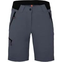 Bergson Outdoorhose VIDAA COMFORT Bermuda Damen Wandershorts, leicht, strapazierfähig, Normalgrößen, grau/blau