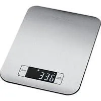 LCD Küchenwaage PC-KW 1061 edelstahl, bis 5 kg, extra flach