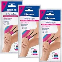 LifeMed Kinesiologie-Tape 3x Lifemed Physio Tapes Knie und Handgelenk 3x 8 Tape