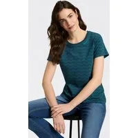 Ragwear Kurzarmshirt MINTTA ZIG ZAG O mit Logoschriftzug
