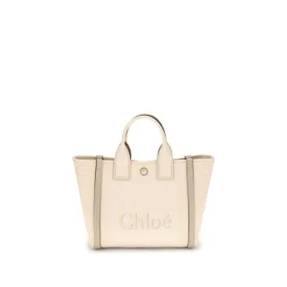 Chloé Beiger Baumwollhandtasche