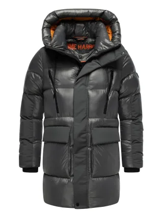 Stone Harbour Herren Winterjacke Nelioon mit 2-Wege-Reißverschluss & Kapuze