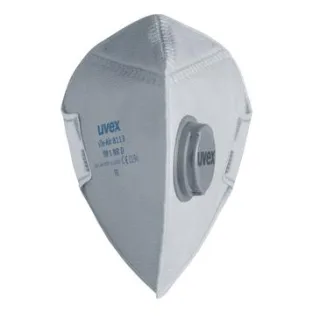 uvex silv-Air pro 8113 Atemschutzmaske FFP1 mit Ausatemventil silber one size - 8708113