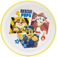 PAW PATROL Teller Kinder Teller mit Basis Premium Bicolor für Esstisch und Alltag