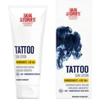 SKIN STORIES Sonnenschutzcreme Tattoo Sun LSF 50+ 100ml, wasserfest, hautverträglich, vegane Formal, 1-tlg., Sehr hoher Tattoo-Sonnenschutz mit LSF 50+ und InkGuard Technology®
