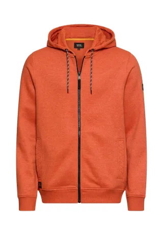 camel active - Kapuzenjacke mit verstellbarem Kordelzug brick orange - Gr. - M