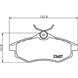 Hella Bremsbel?ge vorne Citroen C2 C3 1,4