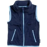 Playshoes Strickfleecejacke Fleece-Weste farbig abgesetzt mit Stehkragen