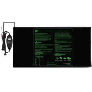 Energy Efficient Seedling Heat Mat with Six-Stage Adjustable Temperature Controller Plant Germination Heating Pad Perfec