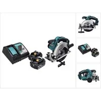 Makita Akku-Handkreissäge DSS 611 RF Akku Handkreissäge 18 V 165 mm + 2x Akku 3,0 Ah + Ladegerät