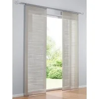 heine Gardine Schiebevorhang (1 St), Klettschiene, halbtransparent, Schiebevorhang