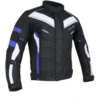 Alpha Speeds Motorradjacke Herren Motorrad Biker Textil Jacke Wasserdicht Jacke mit Protektoren Belüftungssysteme, Innenjacke ist trennbar: All Season, SLIM Blau
