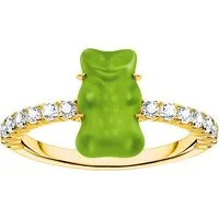 THOMAS SABO Fingerring THOMAS SABO x HARIBO Schmuck: Ring mit Goldbär, mit Kristallglas, Zirkonia (synth)