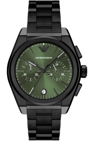 Emporio Armani Federico Schwarz Herren Armbanduhr AR11562