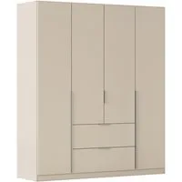 OTTO home Drehtürenschrank Kleiderschrank Schrank Garderobe AGORDO mit Dekor- oder Hochglanzfront (in zwei Griff-Farben, Breite 181 cm) mit Außenschubkästen, Serie in 7 Breiten und 2 Höhen MADE IN GERMANY