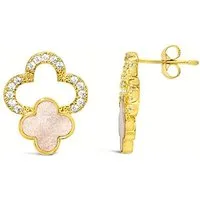 Ars-Argenti Paar Ohrhänger Sexy Kleeblatt Ohrhänger Ohrringe "Lucky Luxe "-925 Sterling-Silber