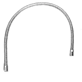 KWC Metallschlauch L1075 zu GBr, 1/2"x1/2" druckfest, Edelstahl,535469 535469