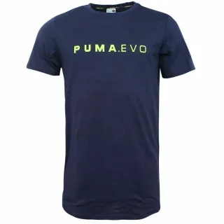 Puma Evo Long Line Trockenzell Kurzarm Navy Blue Herren T-Shirt 572452 06 DD21