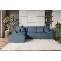99rooms Ecksofa Gusto, Sofa L-Form, Eckcouch, mit Schlaffunktion, abnehmbaren Rückenkissen, Bezug-Strukturstoff NEVE