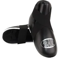 BAY-Sports Fußschützer Superkick Kickboxen Fußschutz Safety Kick-Boxen Kampfsport Sneaker (Paar) Klettverschluß, XXS - XXL, Ausrüstung Schutzausrüstung