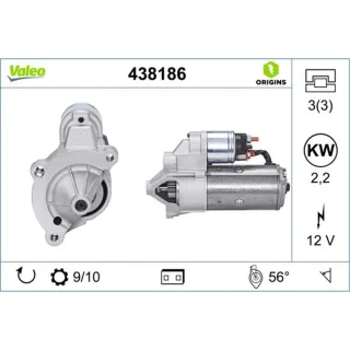 Valeo Starter 2,2 kW Citroen Jumper Xm Fiat Ducato Peugeot 605 Boxer