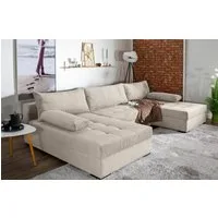 COLLECTION AB Wohnlandschaft Josy U-Form, B: 307 cm, Bettfunktion & Bettkasten, Federkern