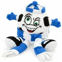 Sweety-Toys Kuscheltier Sweety Toys Kuscheltier Fußball Blau Weiß mit Gesicht 30cm