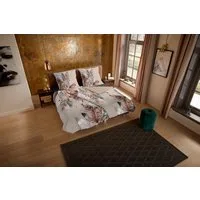 PURE luxury collection Wendebettwäsche Famm, Microfaser, 2 teilig, Mikrofaser, 135x200, Pflegeleicht, Reißverschluss, Wendeoptik, Taupe