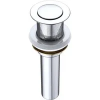 doporro Waschbeckenstöpsel Design Automatik-Ablaufganitur Push-Open Pop-Up-Ventil Abfluss PU05, Ø 6.1 cm (Hardware-fitting)