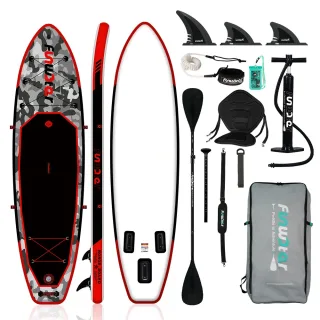 [EU Direct] FunWater Inflatable Paddle Board 12~15PSI Maximum Load 150KG Stand Up Portable Surfboard Pulp Board With Cha