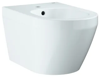 GROHE Wandbidet Euro Keramik 102487 1 Hahnloch mit Überlauf alpinweiß, 102487SH00 102487SH00