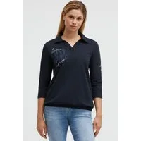 SOCCX Poloshirt mit Gummizug im Saum