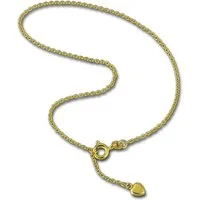 GoldDream Fußkette GoldDream Fußkette 333er Gelbgold 25cm, Echtgold Fußkette (Herz) ca. 25cm, Echtgold, 333er Gelbgold