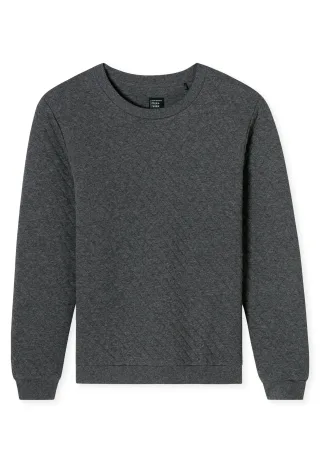 SCHIESSER - Sweatshirt dunkelgrau-gem. - Gr. - 52