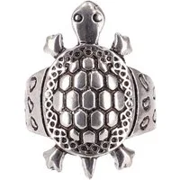 Guru-Shop Fingerring Modeschmuck Ring aus Indien, Boho Schildkröte..