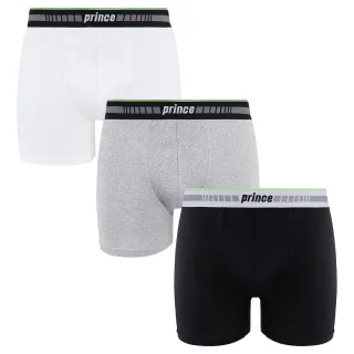 Prince Performance Range 3 Pack schwarz grauer Weiße Herren Boxer Muxpr063