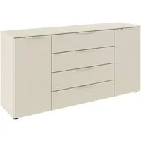LeGer Home by Lena Gercke Kommode Kommode Sideboard Schubladenkommode SERINA eleganter Eyecatcher (inkl. SOFT-CLOSE-FUNKTION), mit 4 Schubkästen und 2 Türen sowie Metallgriffen MADE IN GERMANY