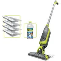Shark Akku-Wischmopp Shark VacMop 2-in-1 kabelloser Staubsauger und Sprühmopp VM200EU, beutellos, VOLLSTÄNDIGE REINIGUNG MIT EINEM EINZIGEN EINWEGPAD, kabellos, leicht