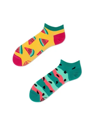 many mornings - Socken WATERMELON SPLASH LOW grün/gelb - Gr. - 42