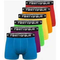 FortyFour Boxershorts Herren Männer Unterhosen Baumwolle Premium Qualität perfekte Passform (Vorteilspack, 6er Pack) S - 7XL