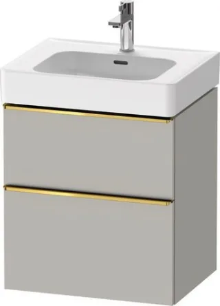 Duravit D-Neo Waschtischunterbau wandhängend Betongrau Matt 584x452x625 mm - DE4376034070000 DE4376034070000